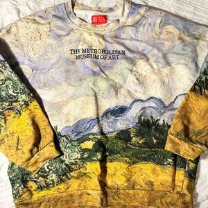 Pacsun Van Gogh Wheat Field With Cypresses Sweatshirt